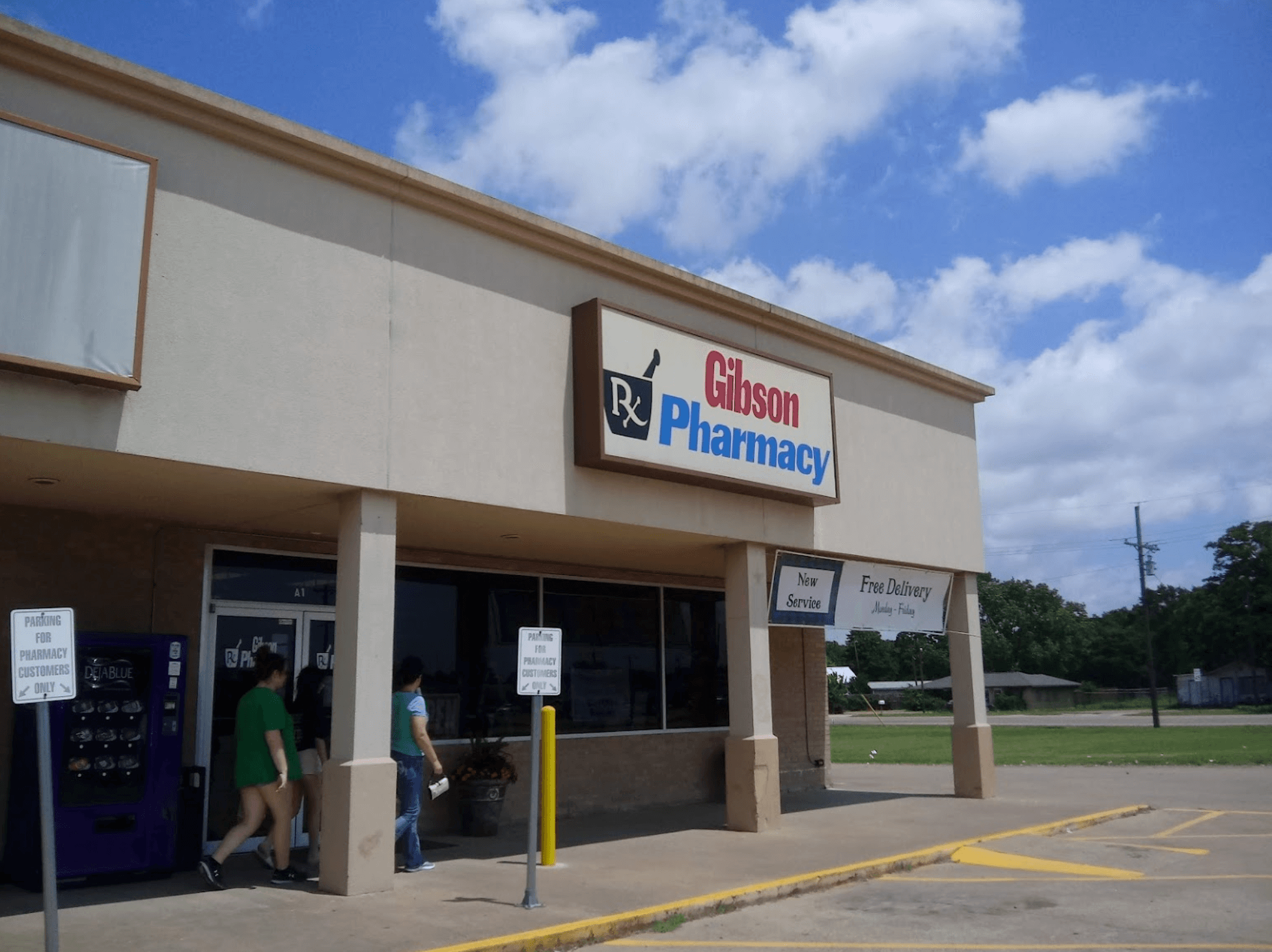 Gibson Pharmacy building in Seven Points TX 